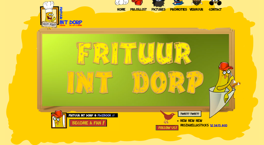 website Frituur in't Dorp
